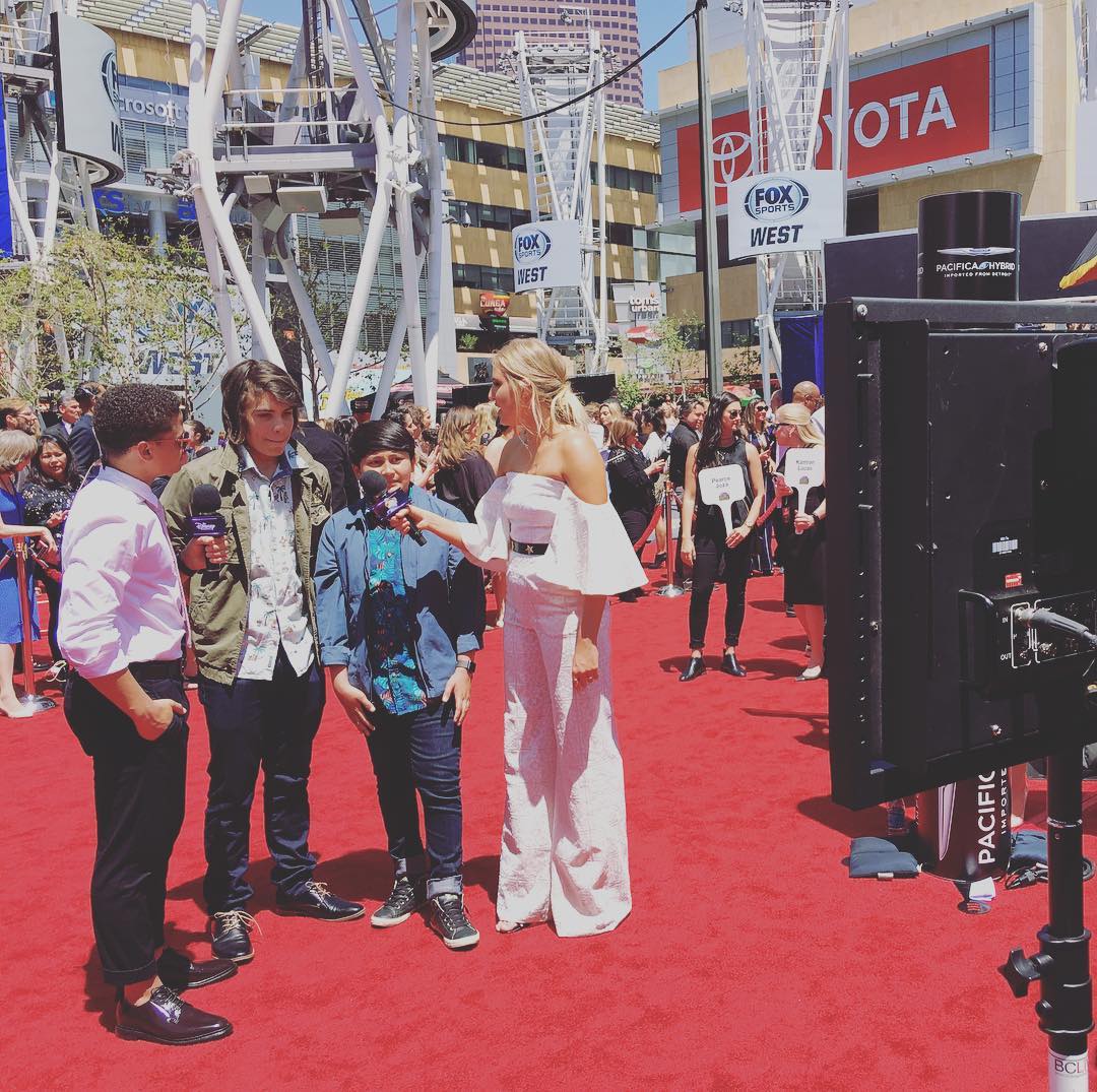 Red carpet interview